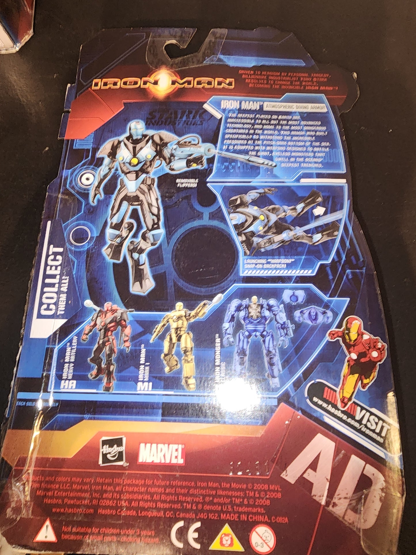 2008 Marvel Iron Man Atmospheric Diving Armor Launching Harpoon Iron Legion - House of Cars Virginia