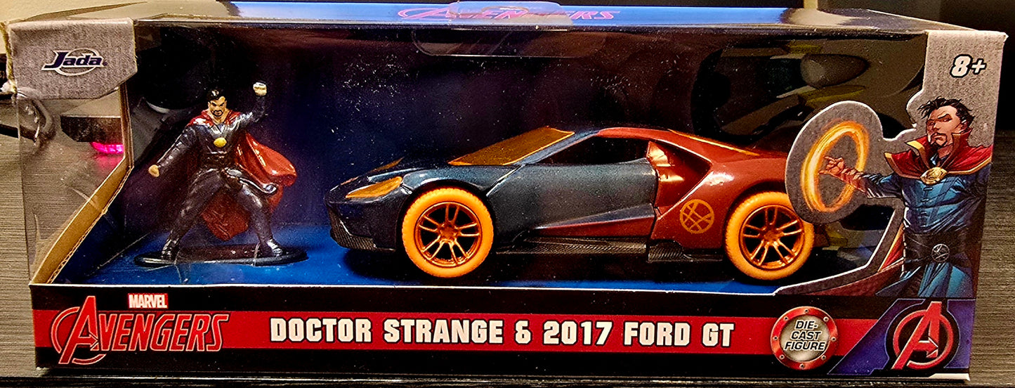 Jada Marvel Avengers 1/43 Doctor Strange & 2017 Ford GT