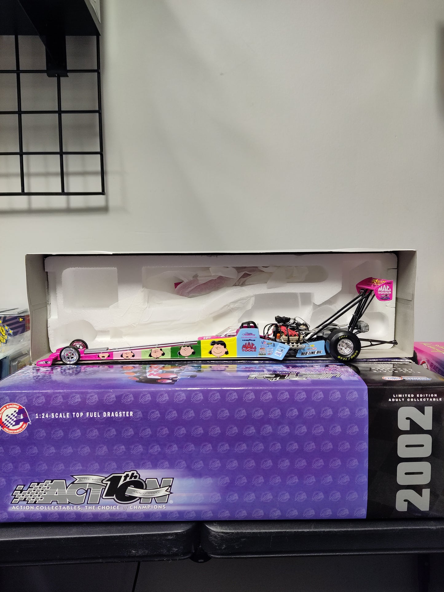 Action Mac Tools 2002 Peanuts Shirley Muldowney Top Fuel Dragster 1:24 - House of Cars Virginia