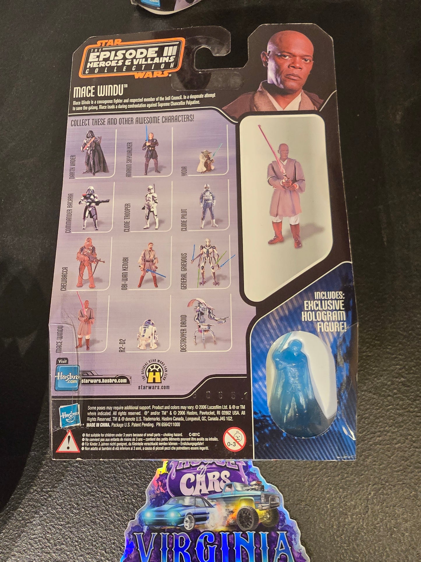 STAR WARS MACE WINDU JEDI FIGURE SAGA COLLECTION REVENGE OF THE SITH MOSC 2006 - House of Cars Virginia