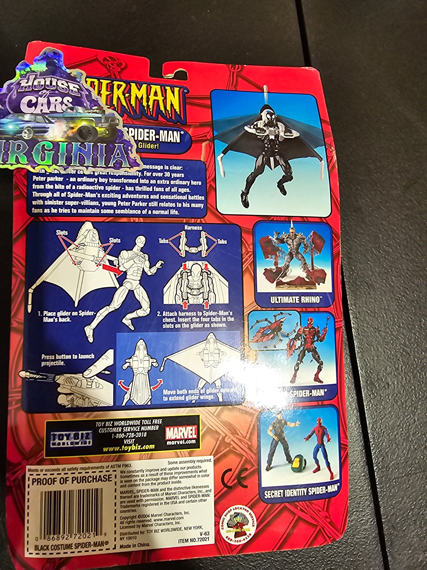 2002 Spider-Man black costume Spider-Man - House of Cars Virginia