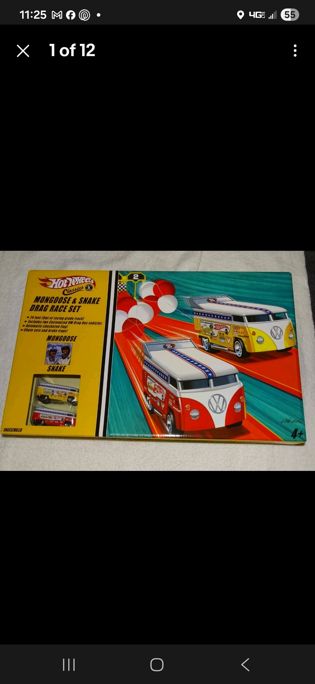 2005 Hot Wheels Classics Mongoose & Snake Drag Race Set VW Bus Sealed - House of Cars Virginia