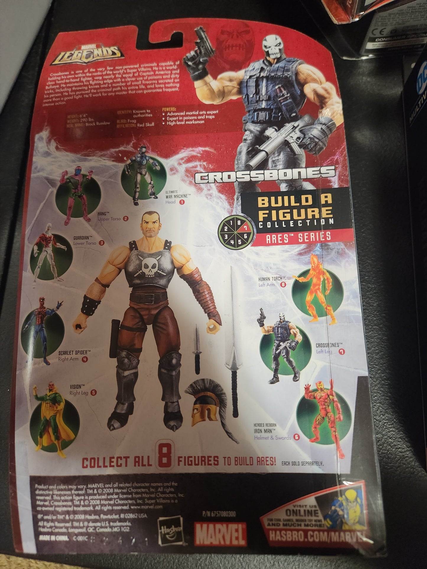 NEW MARVEL LEGENDS HASBRO ARES SERIES WAL-MART EXCLUSIVE CROSSBONES FIGURE! 2008 - House of Cars Virginia