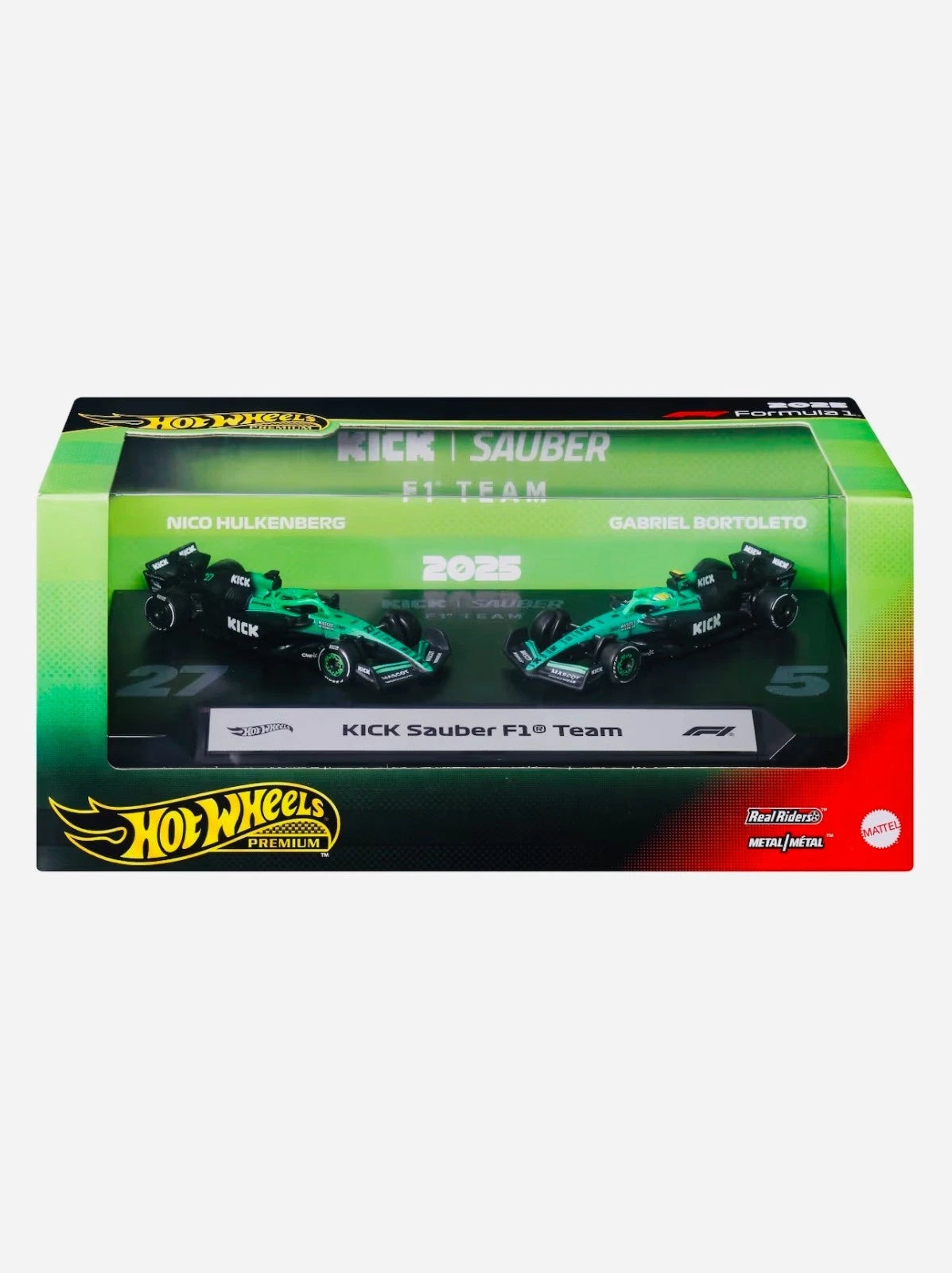 Hot Wheels F1 2025 Racing Premium Kick Sauber Team 2-Pack