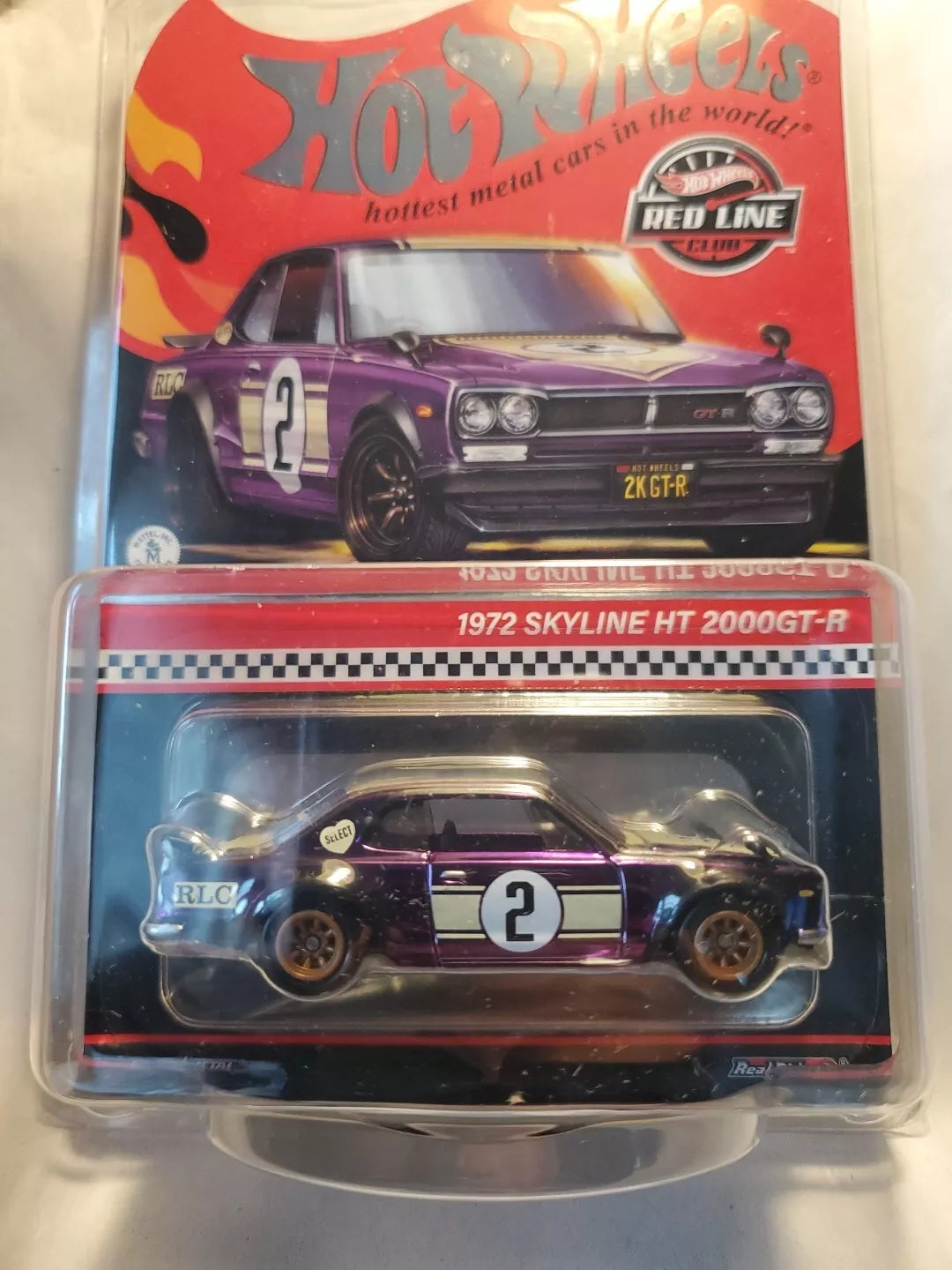 Hot Wheels 2024 RLC 1972 Skyline H/T 2000GT-R Purple - House of Cars Virginia