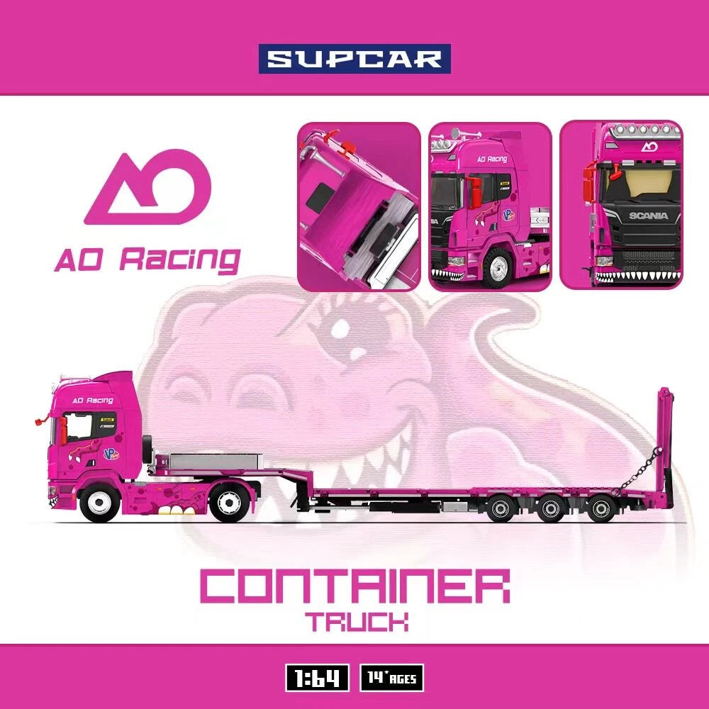 SupCar 1:64 Scania SC730 Tractor w/ Flatbed Trailer - Roxy