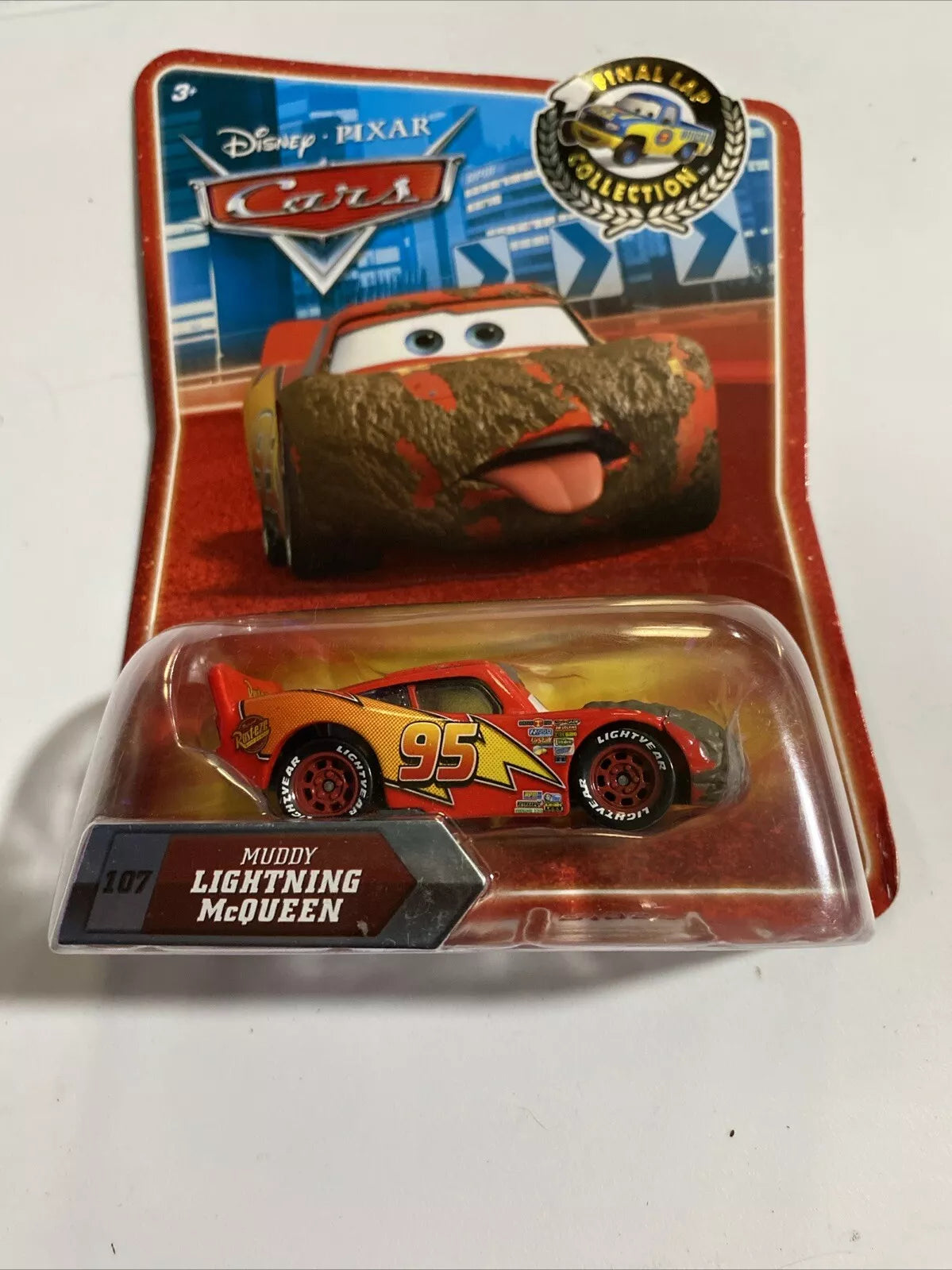 DISNEY PIXAR CARS MUDDY LIGHTNING MCQUEEN FINAL LAP Rare - House of Cars Virginia