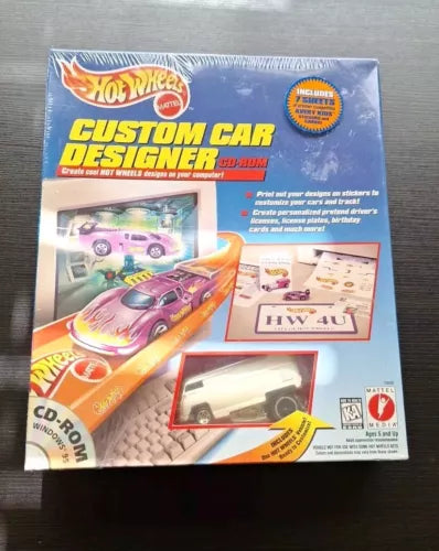 1997 Hot Wheels ~ VW Drag Bus ~ Custom Car Designer CD-Rom ~ Sealed - House of Cars Virginia