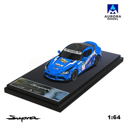 Aurora Model AM 1:64 Supra A90 Diecast Model Car Blue - House of Cars Virginia