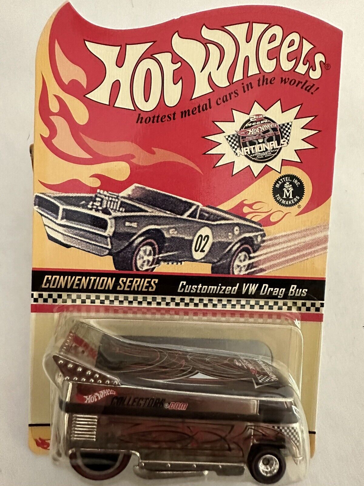 2001 Hot Wheels Collectors National Convention Customized VW Drag Bus LE 07815 - House of Cars Virginia