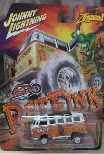 JOHNNY LIGHTNING ZINGER VEGAS SUPER CON 2022 RAT FINK VW DRAG BUS - House of Cars Virginia