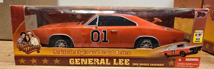 Dukes of Hazzard 1/18 scale General Lee with battery tab still in place. - House of Cars Virginia