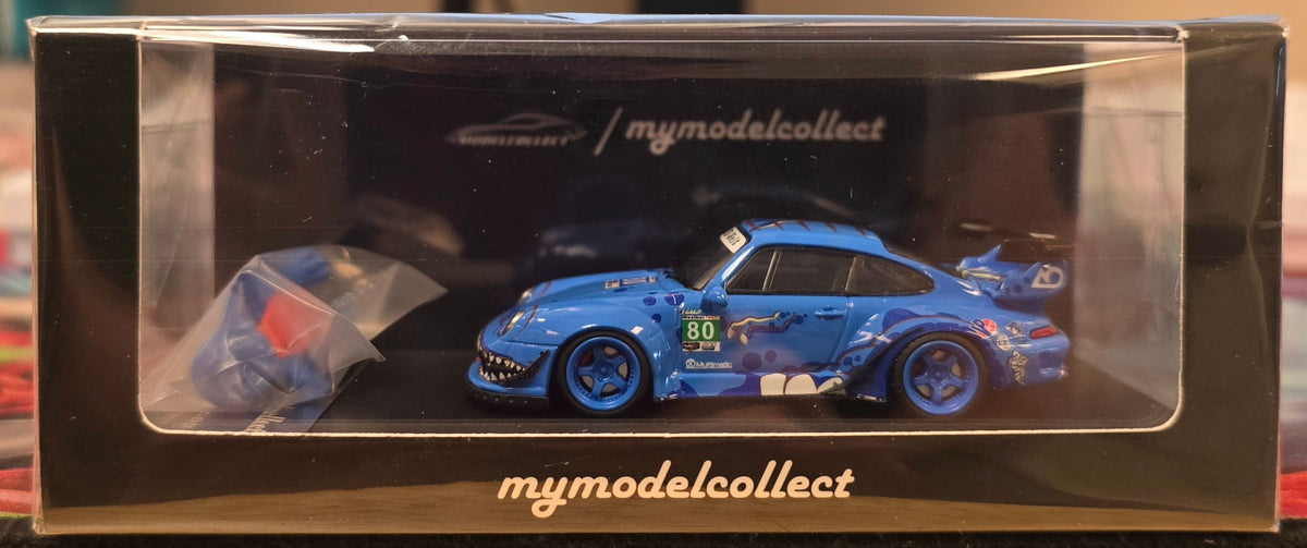 MyModelCollect Rauh-Welt Begriff Porsche 993 - Blue Rexy w/ Mini Dinosaur