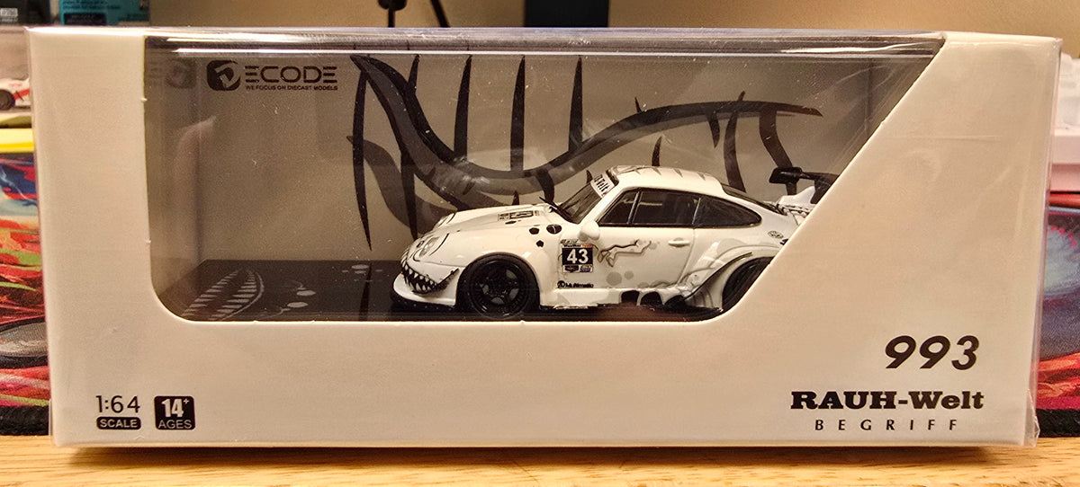 Decode Diecast 1:64 Rauh-Welt Begriff 993 - White Rexy - House of Cars Virginia