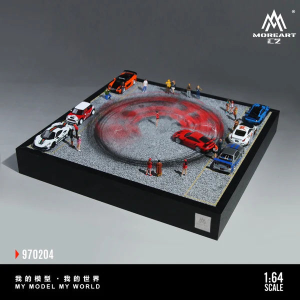 MoreArt Car Drift Turntable Scene Version 1 Diorama
