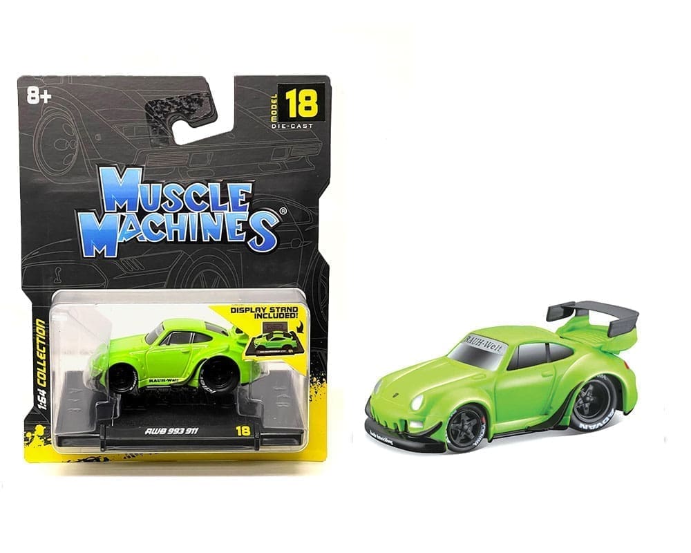 Muscle Machines 1:64 RWB 911 993 Green - House of Cars Virginia