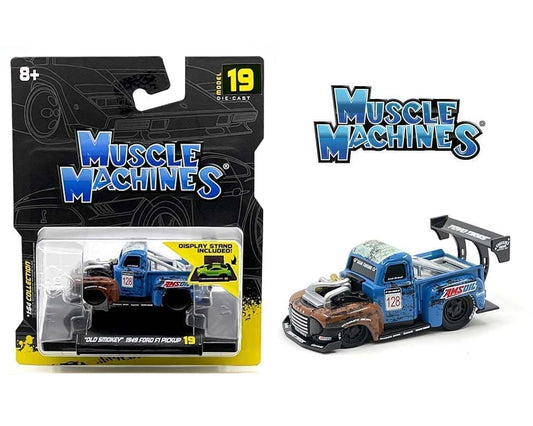 Muscle Machines 1:64 Old Smokey 1949 Ford F1 Pickup – Model 19 - House of Cars Virginia