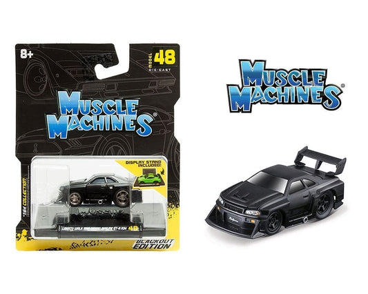 Muscle Machines 1:64 Liberty Walk 1999 Nissan Skyline GT-R R34 – Blackout Edition – Series 8 #48 - House of Cars Virginia
