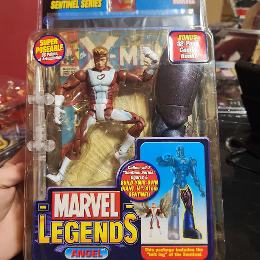 ToyBiz Marvel Legends Sentinel BAF Series Angel "Red" Action Figure 2005 NIB - House of Cars Virginia