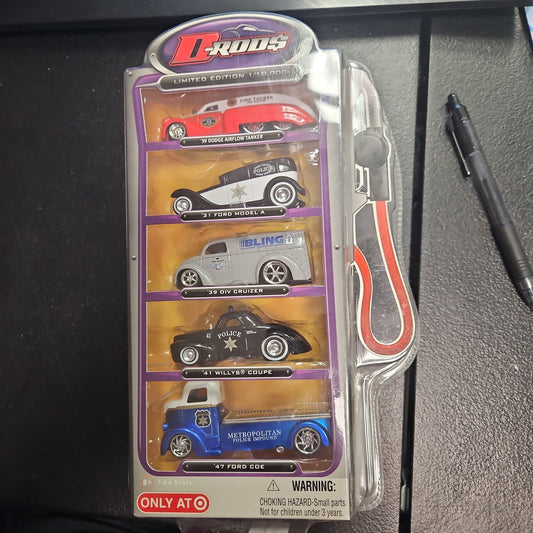 D-Rods Target Exclusive 5-pack with fuel pump packaging - House of Cars Virginia