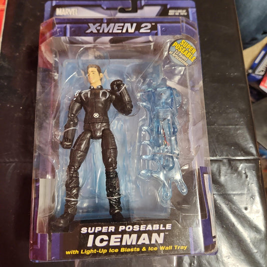 Toy Biz X-Men 2 Super Poseable Iceman. Rare. - House of Cars Virginia