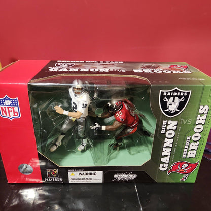 RICH GANNON vs DERRICK BROOKS Deluxe NFL 2 Figure Pack McFarlane Sportspicks New - House of Cars Virginia