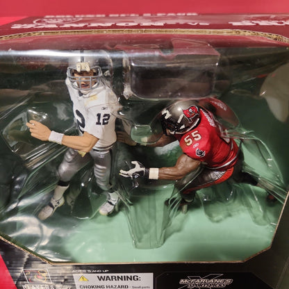 RICH GANNON vs DERRICK BROOKS Deluxe NFL 2 Figure Pack McFarlane Sportspicks New - House of Cars Virginia