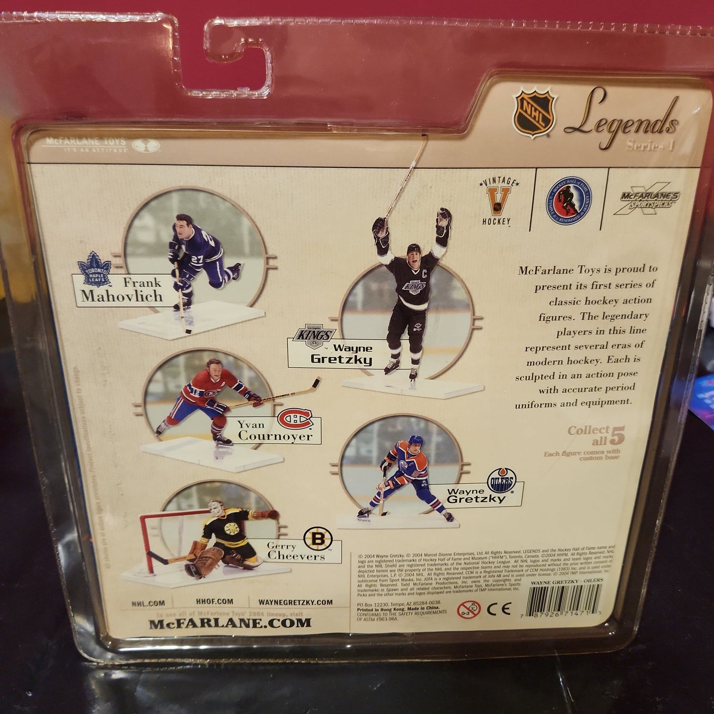 Wayne Gretzky McFarlane Sports Picks Series 1 Figure Edmonton Oilers Blue SEALED - House of Cars Virginia
