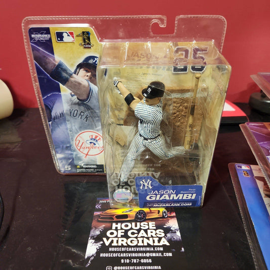 McFarlane Series 5 MLB Jason Giambi Yankees Pinstripe Jersey Action Figure - House of Cars Virginia