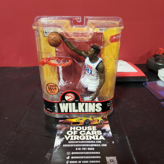McFarlane NBA Hardwood Classics Dominique Wilkins Atlanta Hawks VARIANT White - House of Cars Virginia