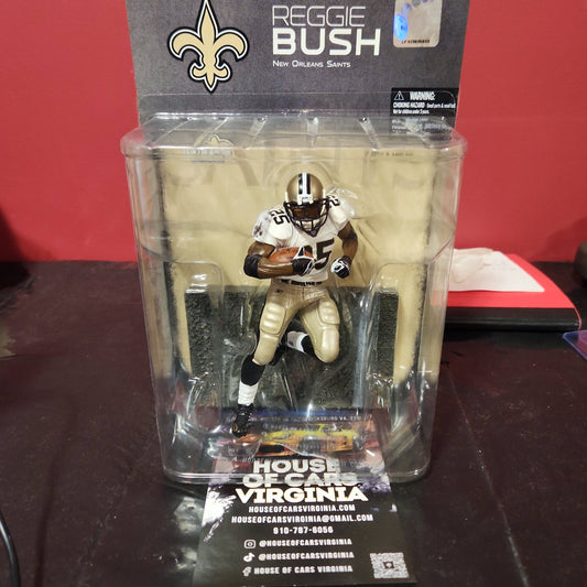 McFarlane NFL Players Reggie Bush #25 New Orleans Saints Sportspicks Debut 2008 - House of Cars Virginia