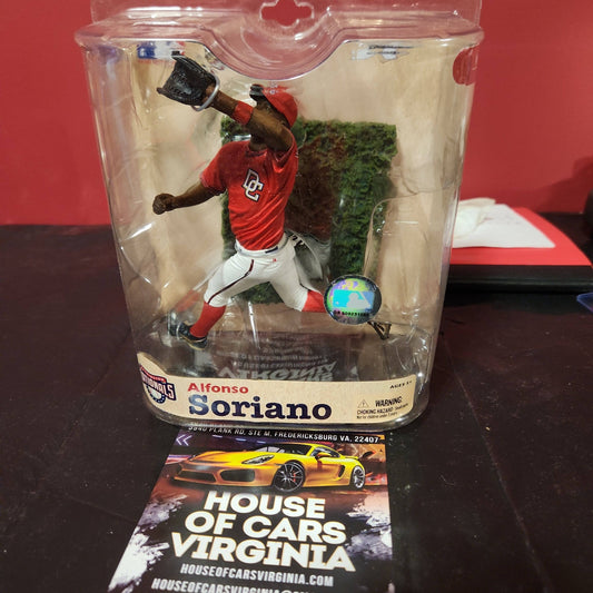 MLB Sports Picks Series 21 Alfonso Soriano Action Figure Red National Jersey - House of Cars Virginia