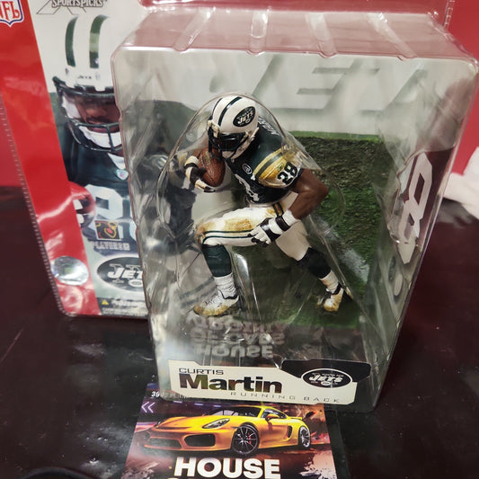 New 2002 Curtis Martin (NYJ) McFarlane Toys NFL Sports Picks Series 4 * - House of Cars Virginia