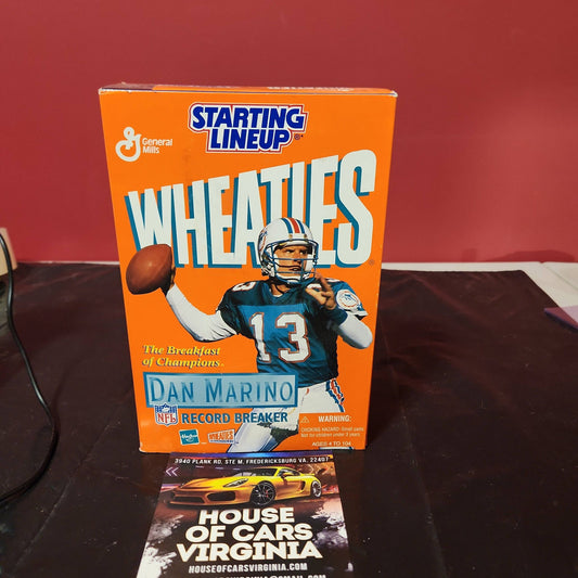 1999 Starting Lineup Wheaties Dan Marino Action Figure & Card SEALED - House of Cars Virginia