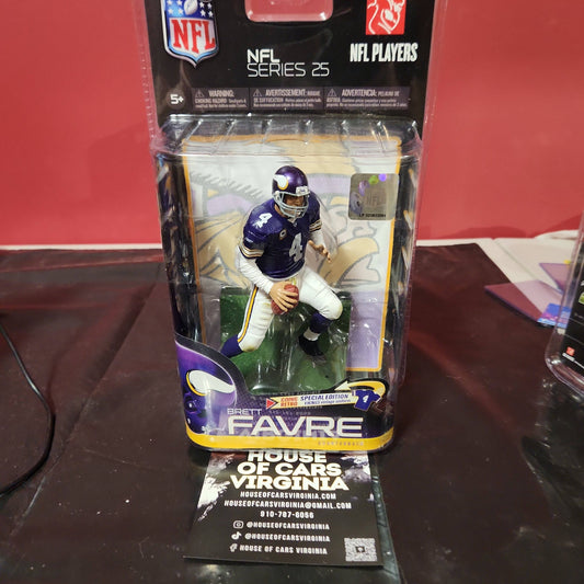McFarlane Special Edition  NFL series 25 Brett Favre Minnesota Vikings Retro - House of Cars Virginia