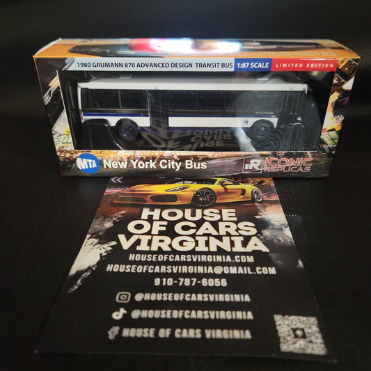 MTA New York City Route B64 Coney Island 1980 Grumman 870 Transit Bus 1/87 Scale - House of Cars Virginia