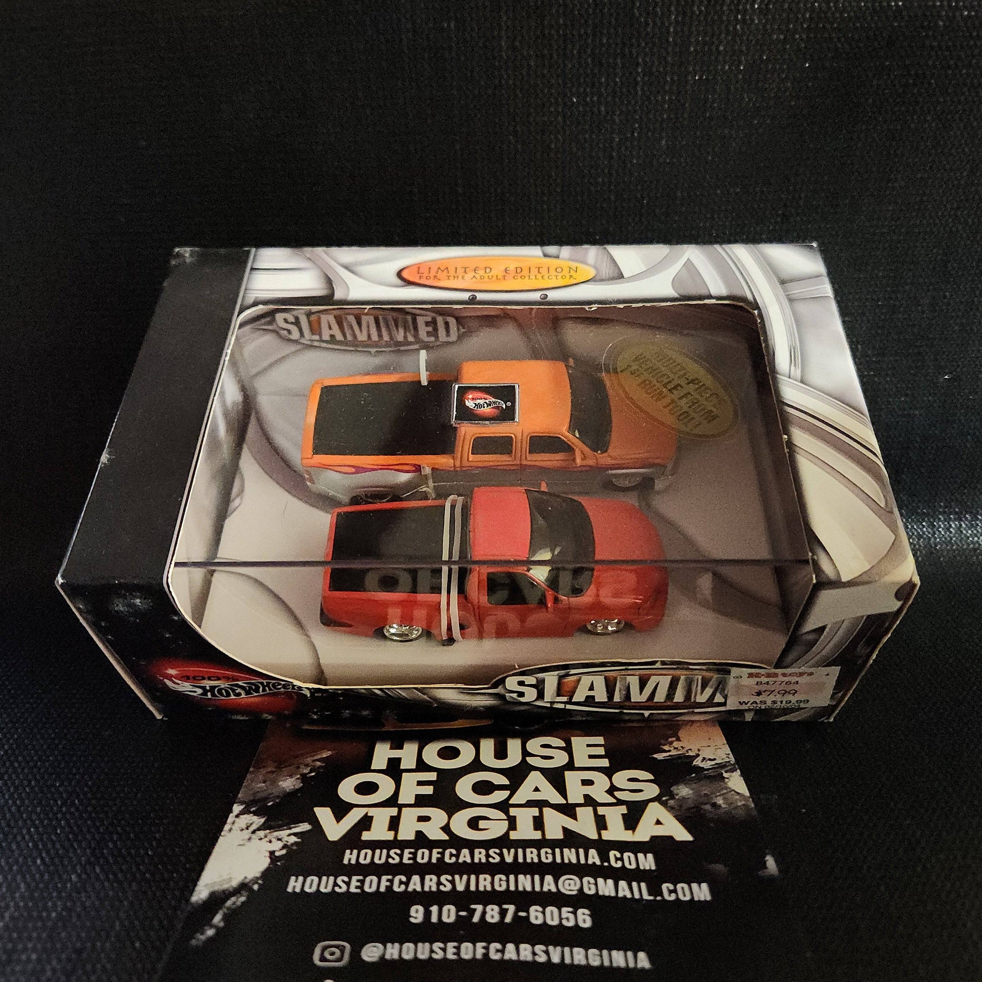 Hot Wheels SLAMMED Lowrider Dubs Chevy Crew Cab Ford F-150 Set Limited NEW - House of Cars Virginia
