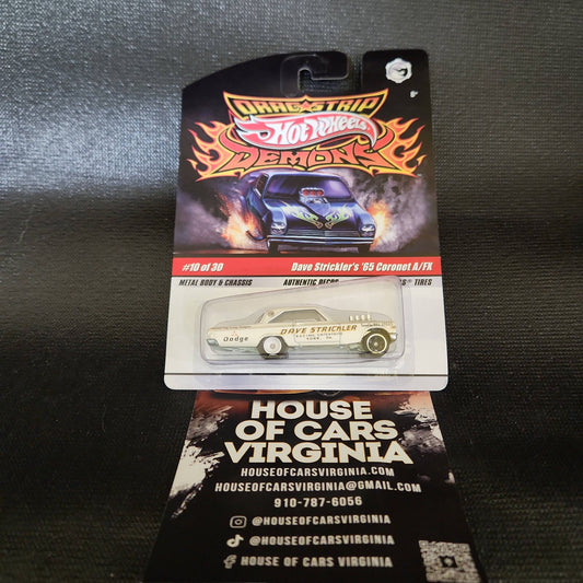 Hot Wheels Drag Strip Demons Dave Strickler’s ‘65 Coronet A/FX w/ Real Riders - House of Cars Virginia