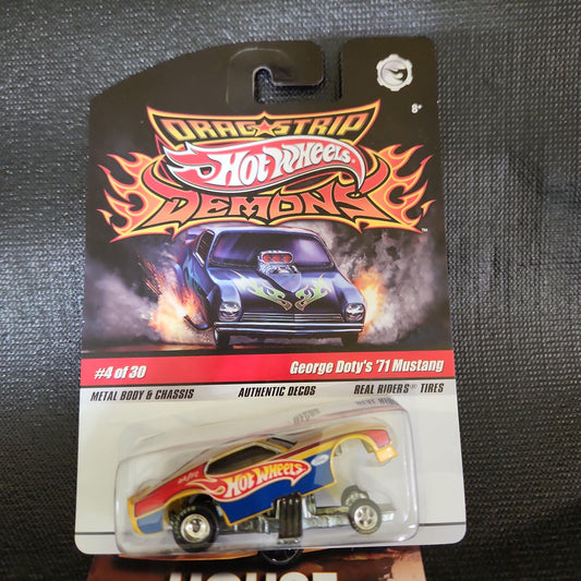 Hot Wheels Drag Strip Demons George Doty's '71 Mustang MINT! - House of Cars Virginia