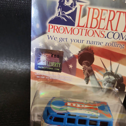 Johnny Lightning Liberty  VW 23 Window Samba Bus NEW Rebel Run #465 - House of Cars Virginia
