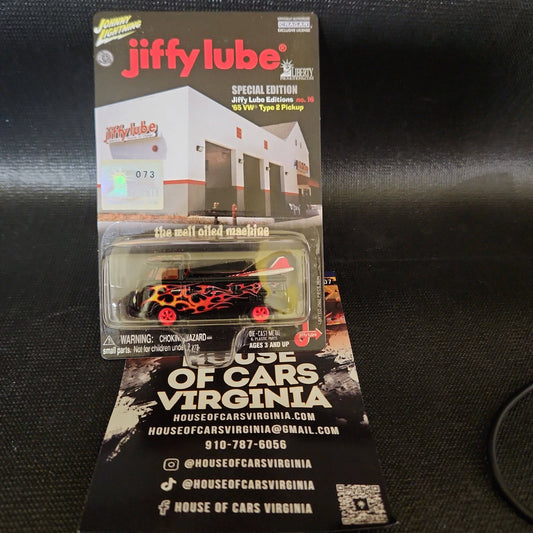 Johnny Lightning Jiffy Lube Spec Editon '65 VW  Pickup Black Rebel Run 073 - House of Cars Virginia