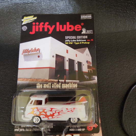 Johnny Lightning Jiffy Lube Special Edition 65 Vw Type Two Pick Up - House of Cars Virginia