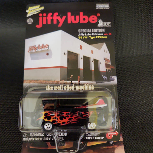 Johnny Lightning Jiffy Lube Spec Editon '65 VW Type 2 Pickup Black - House of Cars Virginia
