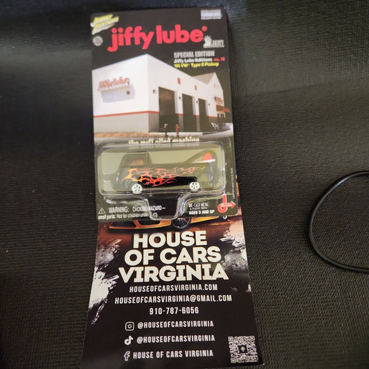 Johnny Lightning Jiffy Lube Spec Editon '65 VW Type 2 Pickup Black - House of Cars Virginia