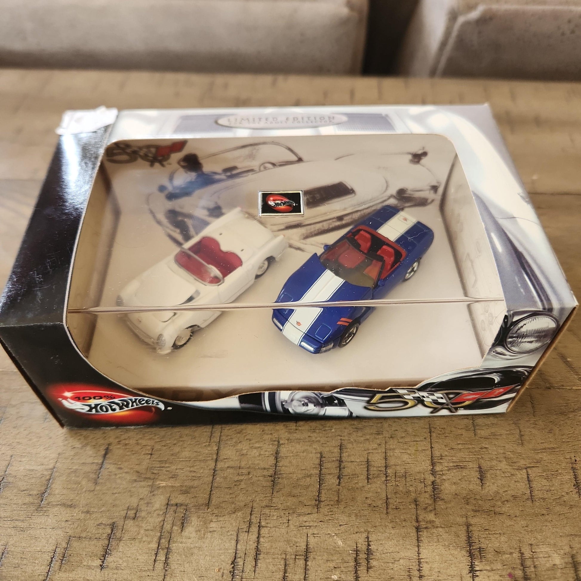 Hot Wheels Corvette 50th Anniversary 2 Car Set 1953 Vette & 1996 Grand Sport LE - House of Cars Virginia