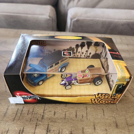 100% Hot Wheels Limited Edition Wild Wood Set 1:64, 2002 Mattel - Factory Sealed - House of Cars Virginia