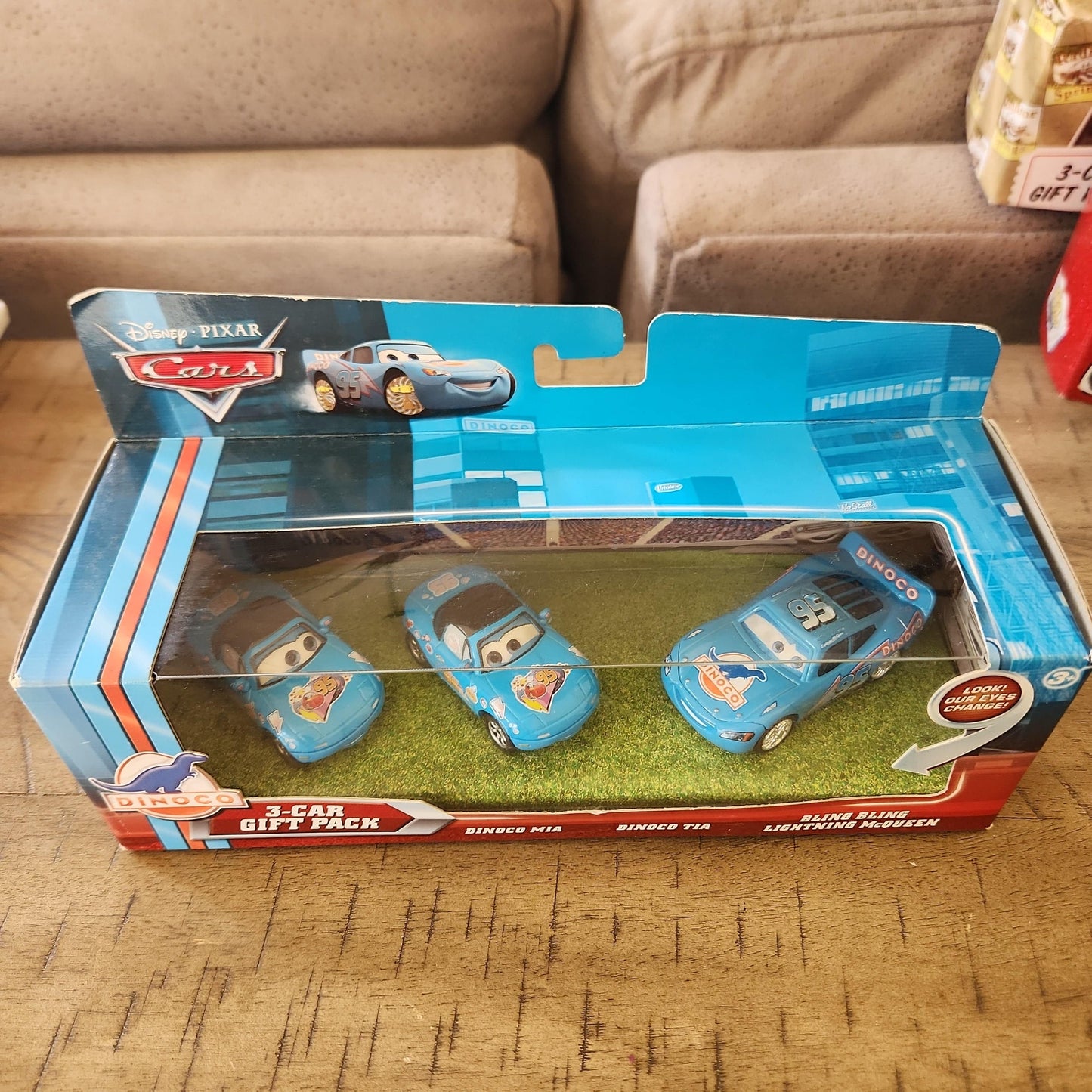 Disney Pixar Cars 3-Car Gift Pack Dinoco Mia Tia Bling Bling Lightning McQueen - House of Cars Virginia