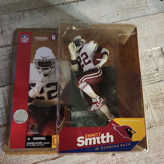 McFarlane 2003 Emmitt Smith Arizona Cardinals Series 6 White Jersey rare white gloves - House of Cars Virginia