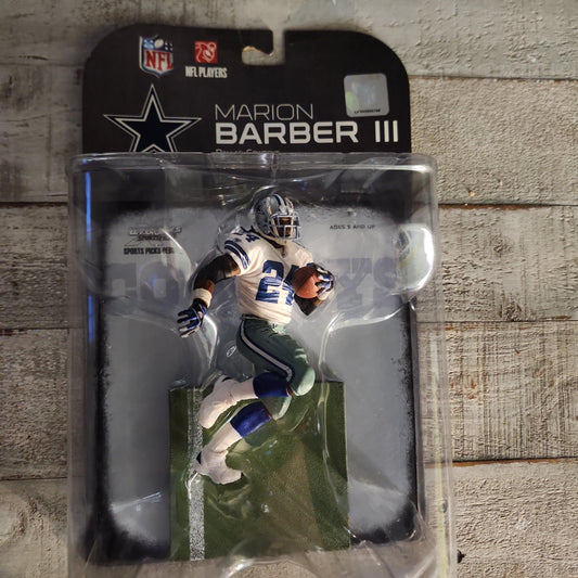 Mcfarlane Toys NFL MARION BARBER III White Jersey Variant 2008 Cowboys Debut - House of Cars Virginia
