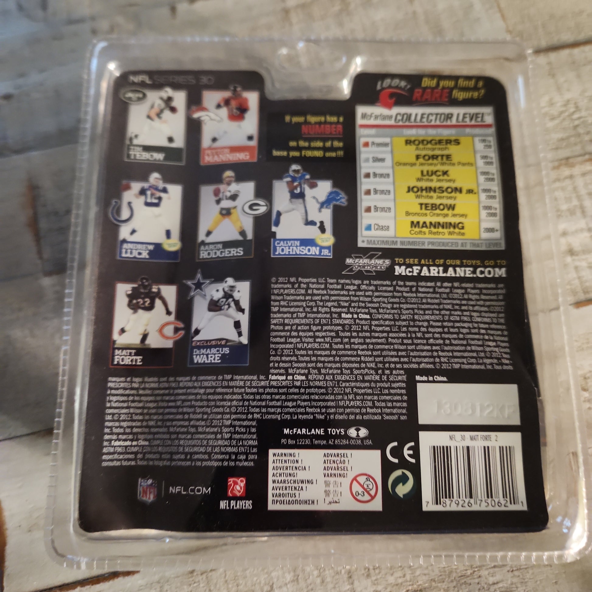 McFarlane NFL Series 30 Matt Forte #22 Chicago Bears Sportspicks 2012 - House of Cars Virginia